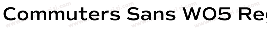 Commuters Sans W05 Regular字体转换